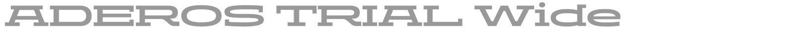 Aderos font preview